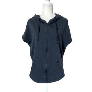 Victoria’s Secret Sport Gray Short Sleeve Full Zip Hoodie Size XS